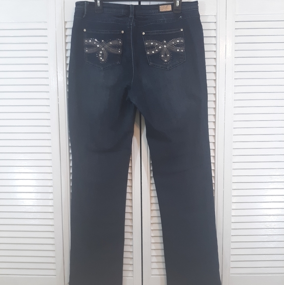 Earl straight leg jewel Jeans sz 12 *L - Picture 4 of 5